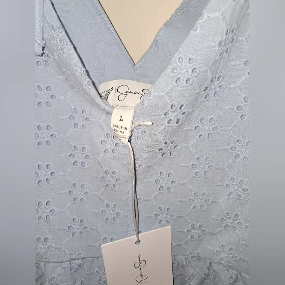 NWT Jessica Simpson Light Blue Backless Dress - Picture 6 of 12